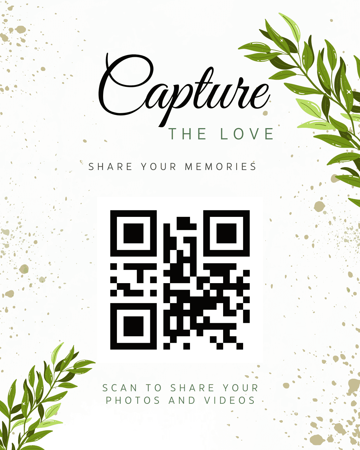 KeepsakeLink 8 by 10 QR sign